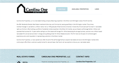 Desktop Screenshot of carolinaoneproperties.com