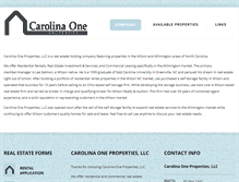 Tablet Screenshot of carolinaoneproperties.com